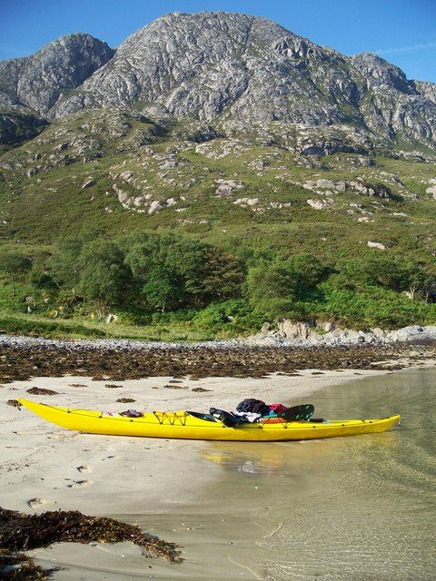 Beach beneath Sgùrr an Eilein Ghiubhais
