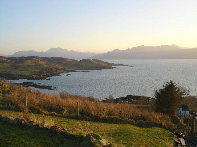 Knock Bay from Saasaig