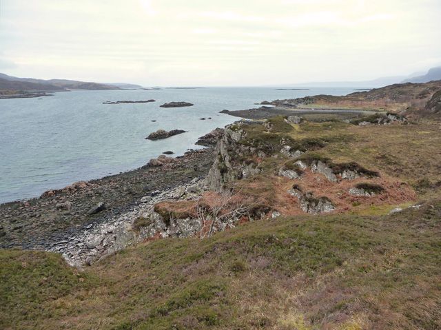 Fence on the shore of Loch Eishort