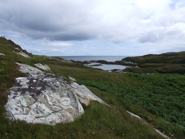 Bagh Clann Alasdair from below the ruined croft