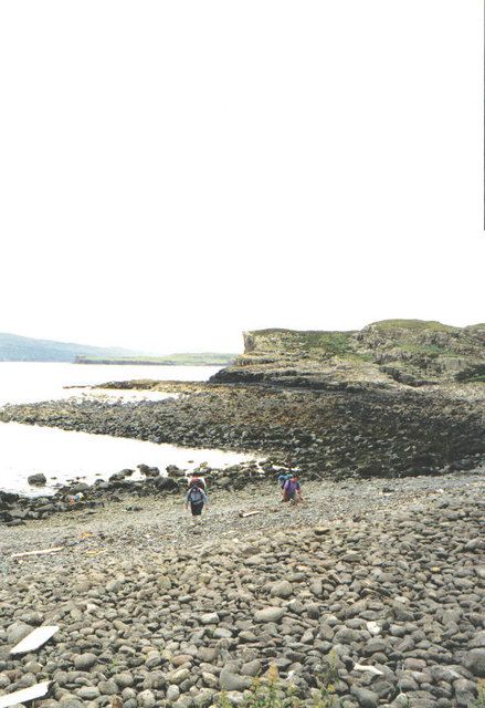 The rocky shore