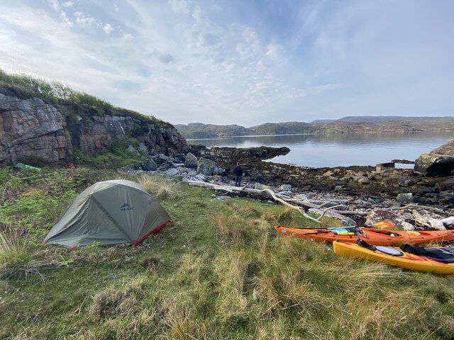 Improvised campsite, Àrd an Torrain, Isle of Raasay