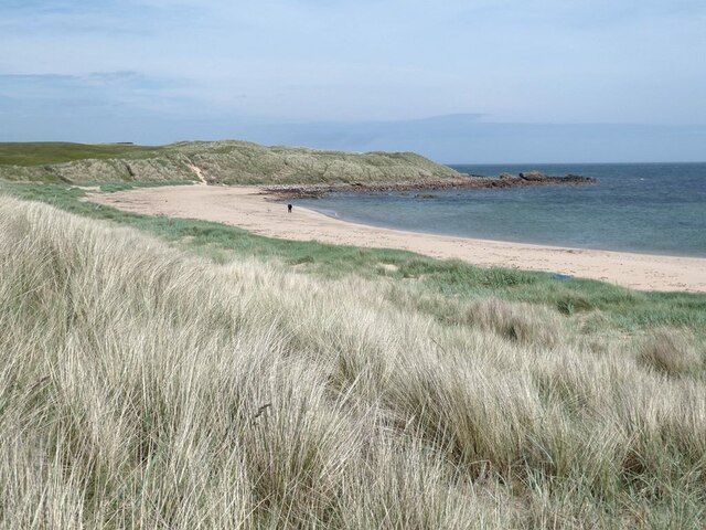 Beach south of the headland at Craigewan