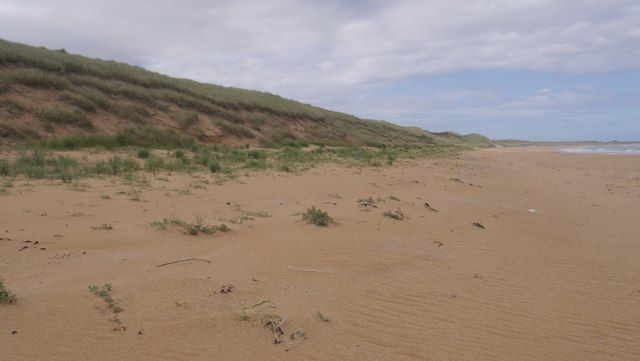 Dune formation by the St Fergus gas terminal