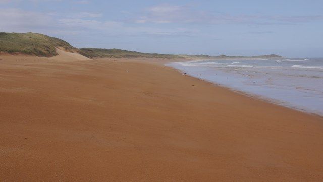Beach by St Fergus gas terminal