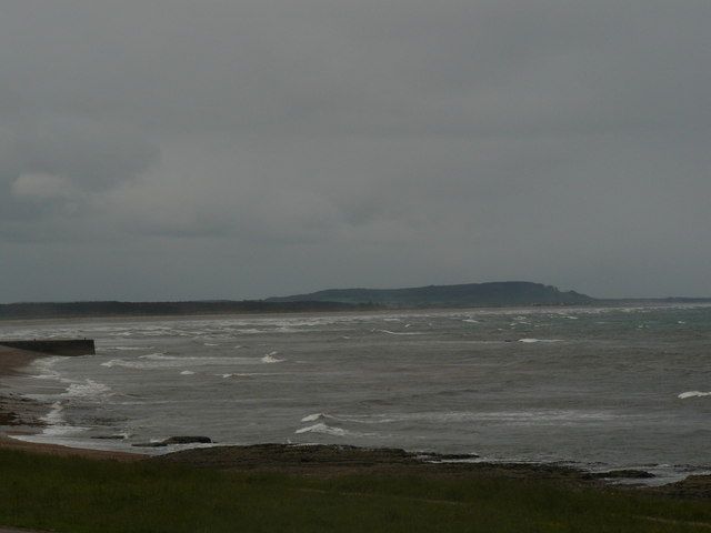 Portgordon on the Speyside Way looking across Spey Bay