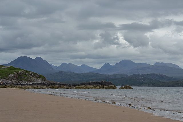 The Torridon mountains, from Big Sand beach
