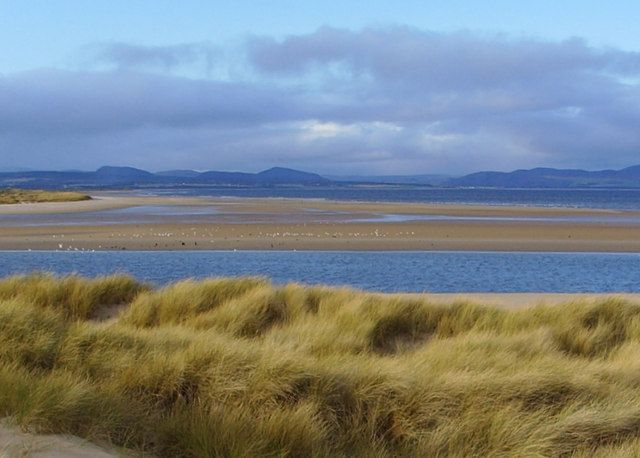 Looking West from the dunes near Wester Arboll