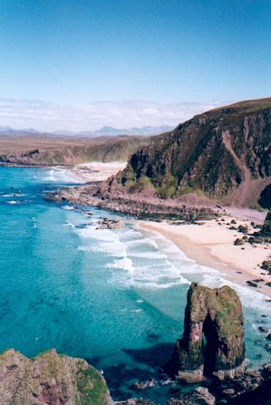 Camas Mor from the cliff path