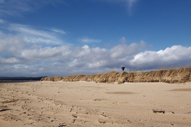 Escarpment of the dunes at Dornoch Point