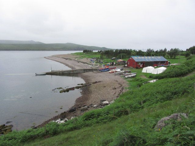 Shore and jetty at Scoraig