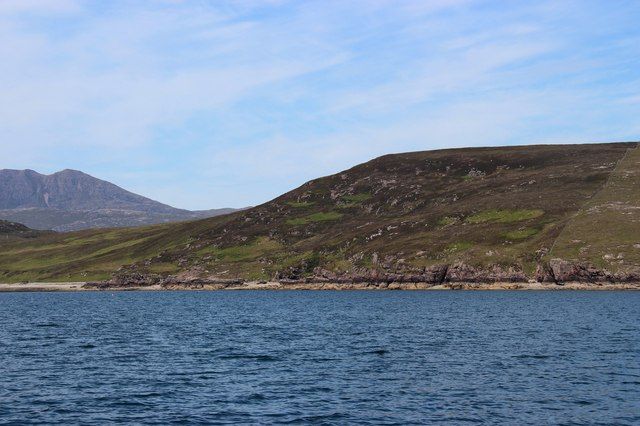 Loch Broom's shore below Cnoc na Mòine