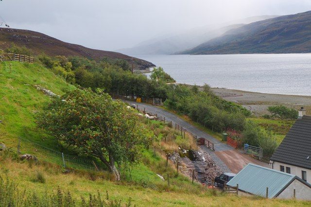 Loch Broom shore, Rhue