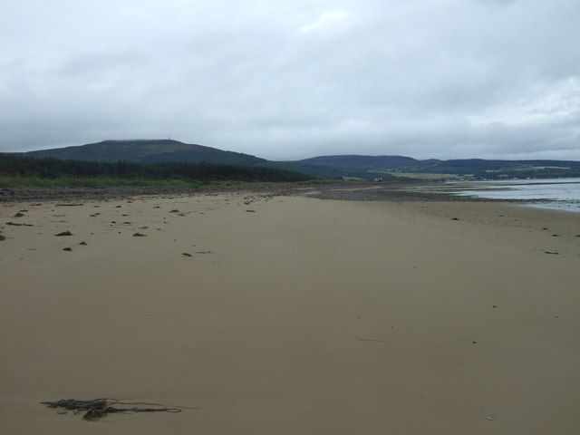 View up the beach near Ferry Links