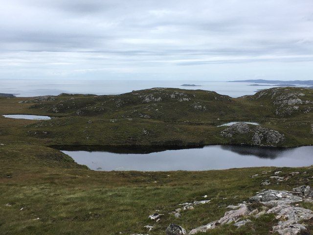 3 unnamed lochans above Enard Bay