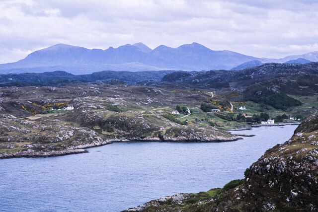 Rocky shore of Loch Kirkaig