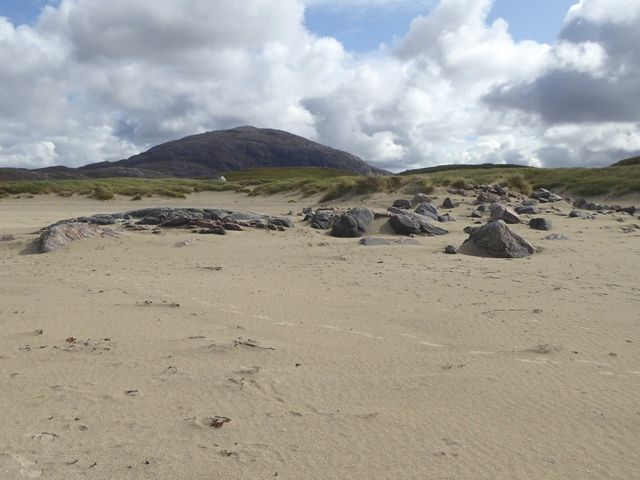 Dunes above the beach of Tràigh Ùige