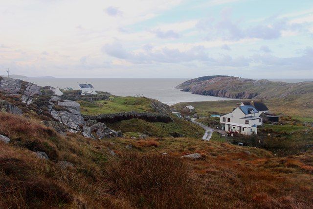 Houses at Oldshore Beag