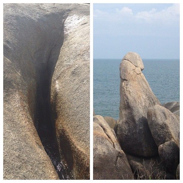 Grandmother and grandfather rocks near Lamai Beach