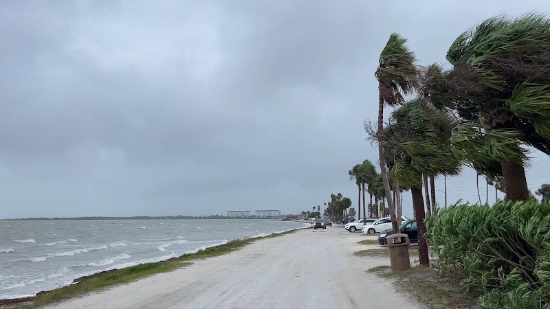 Looking at Caladesi Island from the causeway