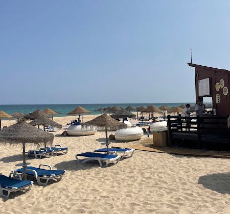 Praia da Terra Estreita na Ilha de Tavira