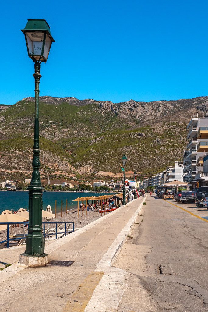 Loutraki blue flag beach