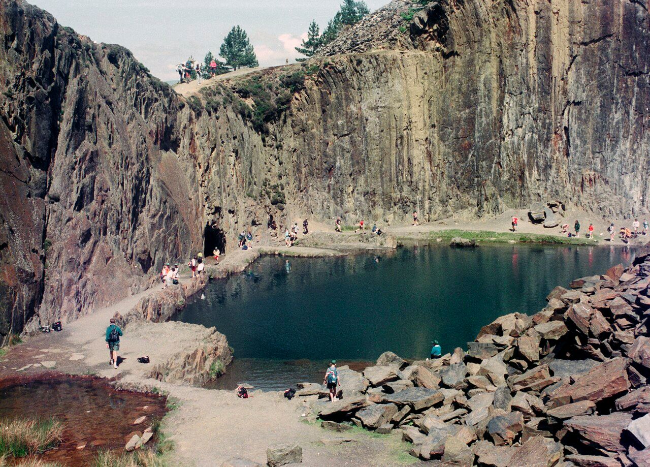 Blue lake